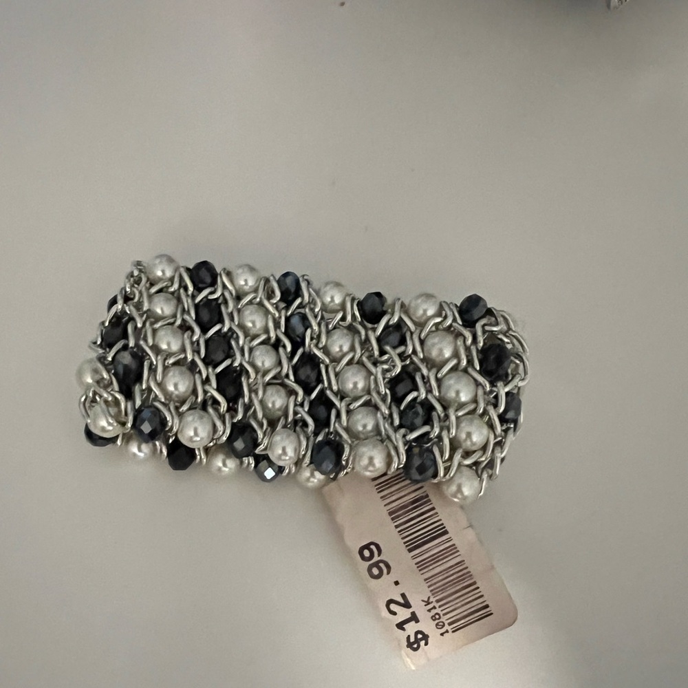 Blue Pearl & Silver Bracelet